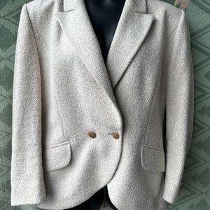 Louis Feraud designer cashmere silk feminine soft tweed blazer